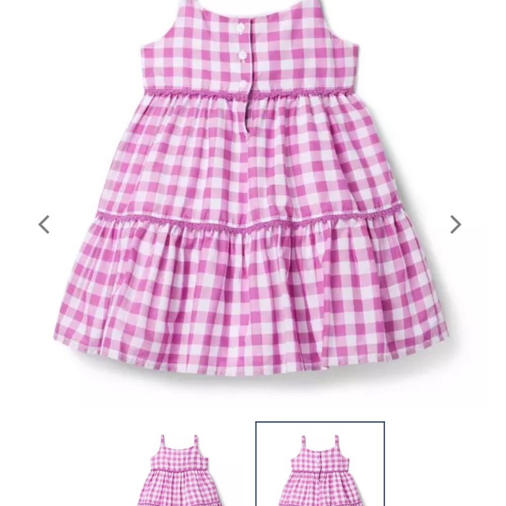 Janie and Jack Purple Gingham Sundress size 3T